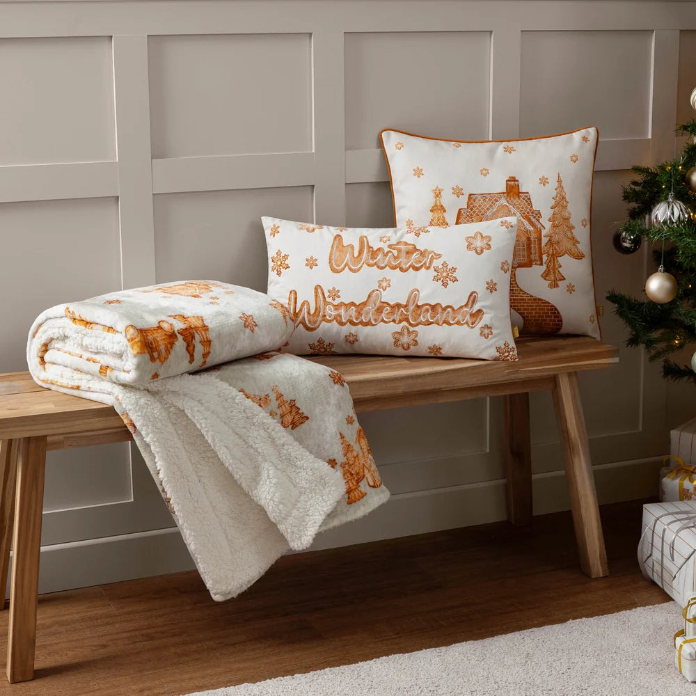 GRETEL SHERPA FLEECE THROW – CLOUD DUST by Furn