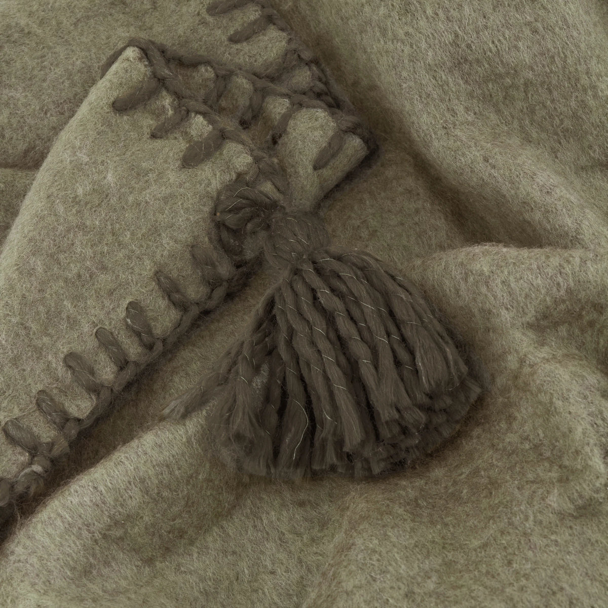 LOWEN WOOL BLEND BRUSHED THROW | Furn