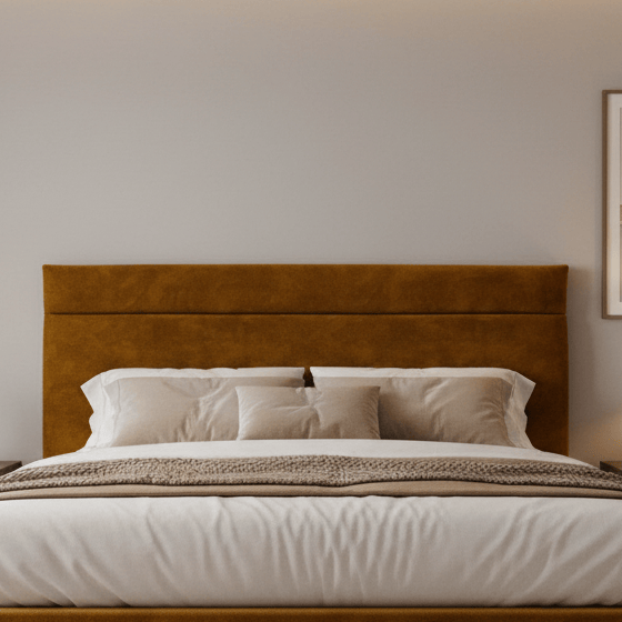 Aurora Aurora Headboard Single 3ft / Spiced Velvet Turmeric AURORA STANDARD MILAN 27" HEADBOARD by Aurora