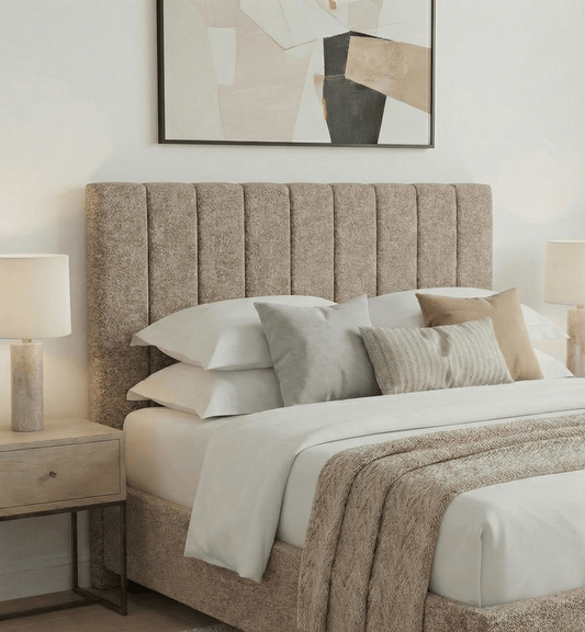 Aurora Aurora Headboard Single 3ft / Wool Latte AURORA STANDARD FLORENCE 27" HEADBOARD by Aurora