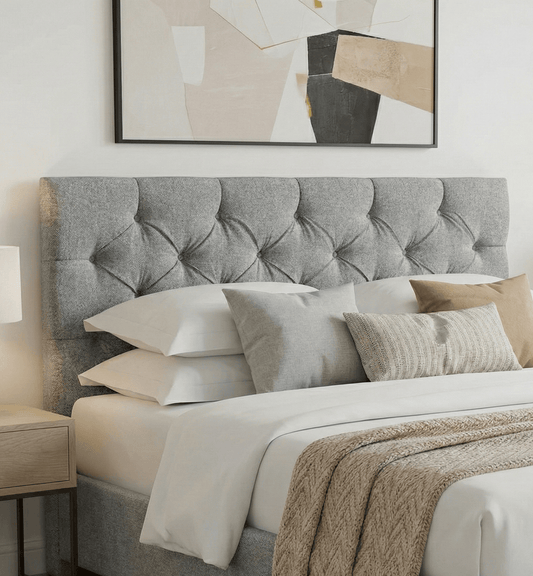 Aurora Aurora Headboard Single 3ft / Wool Steel AURORA STANDARD DIAMOND 27" HEADBOARD by Aurora