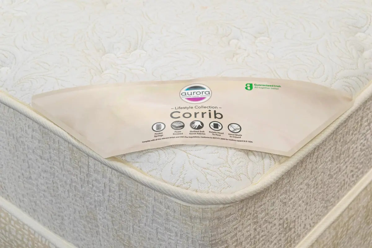 Aurora Bed Complete CORRIB MATTRESS & DIVAN BED SET MINK by Aurora Beds