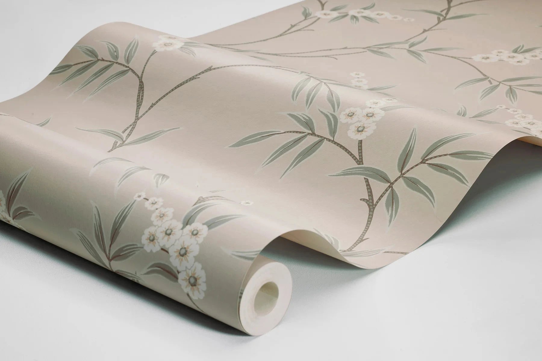 Boråstapeter Boråstapeter Wallpaper Floral Tree Pink – by Boråstapeter