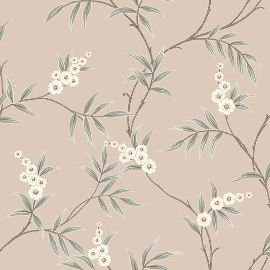 Boråstapeter Boråstapeter Wallpaper Floral Tree Pink – by Boråstapeter