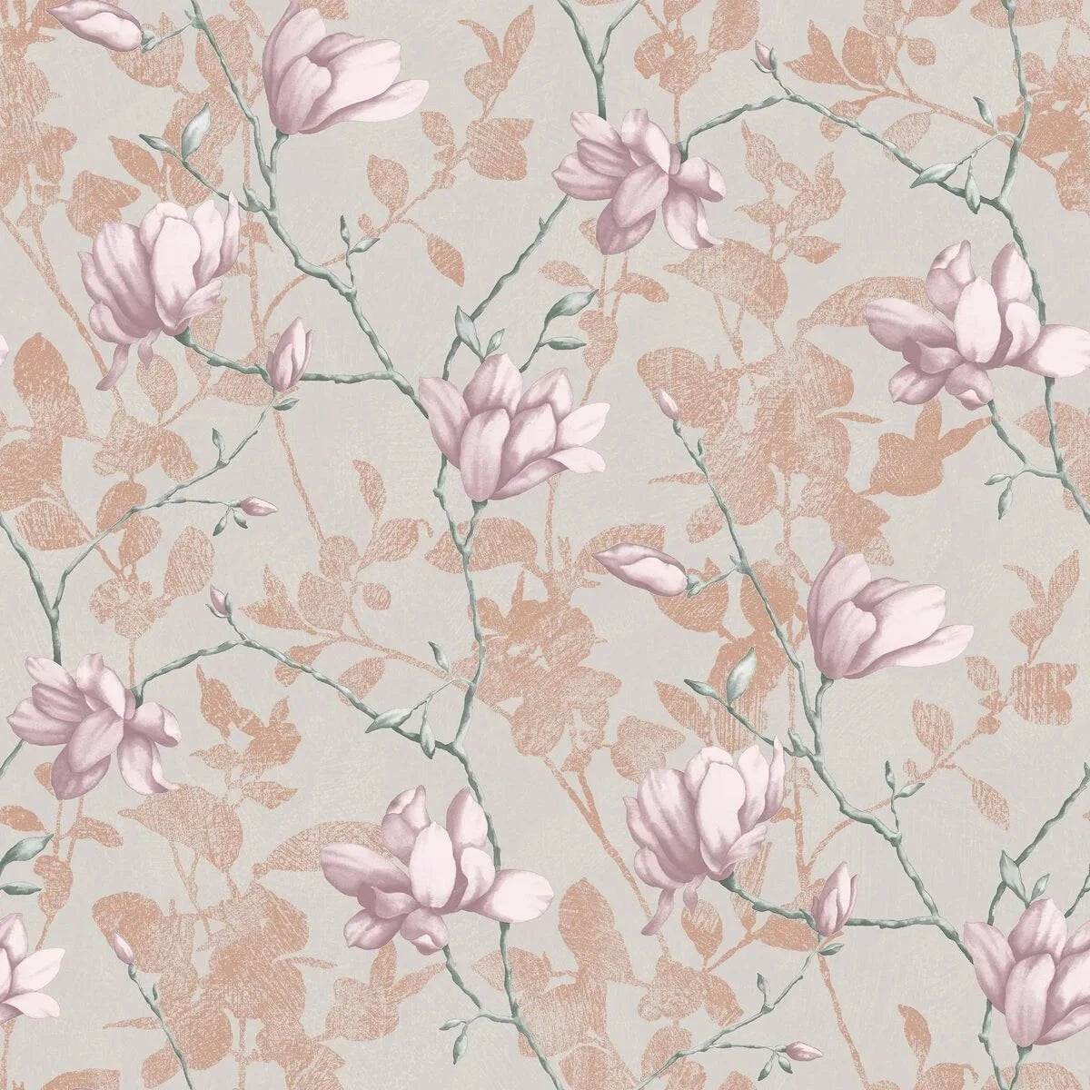 Boråstapeter Boråstapeter Wallpaper Lilly Tree Blush Wallpaper by Boråstapeter (10 metre roll)