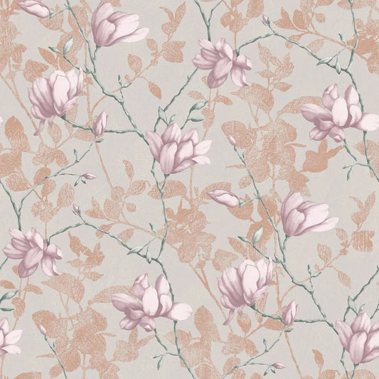 Boråstapeter Boråstapeter Wallpaper Lilly Tree Blush Wallpaper by Boråstapeter (10 metre roll)