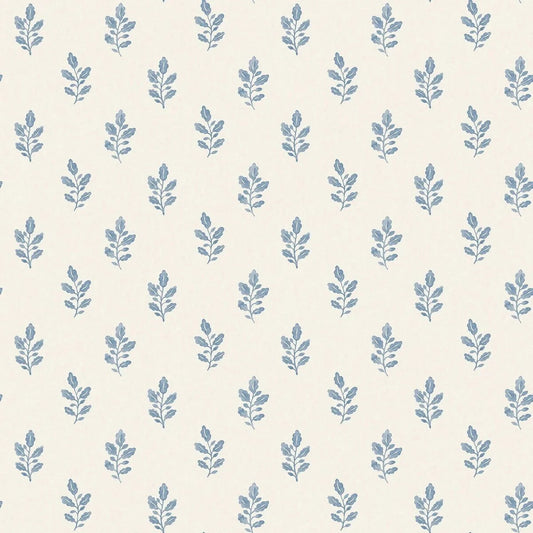 Boråstapeter Boråstapeter Wallpaper Little Oak Blue – by Boråstapeter (10 metre roll)