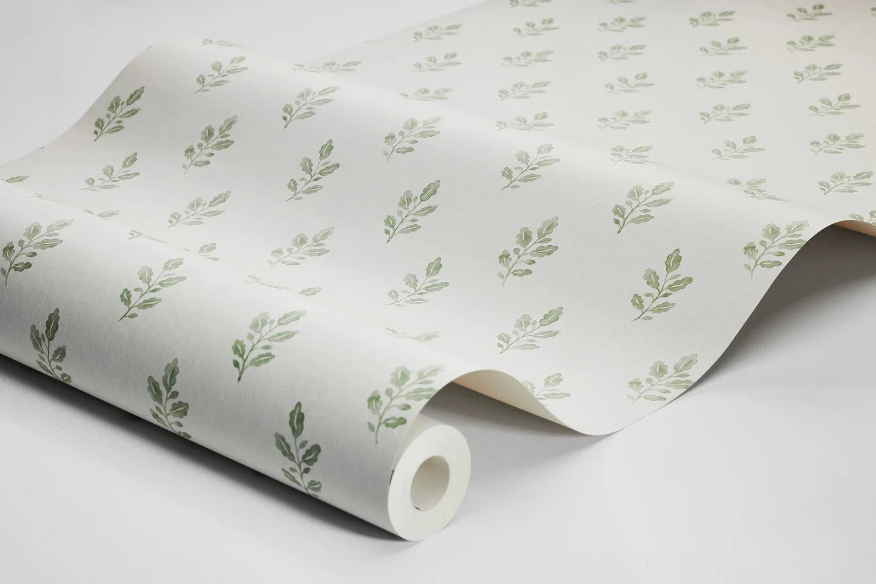 Boråstapeter Boråstapeter Wallpaper Little Oak Green – by Boråstapeter (10 metre roll)