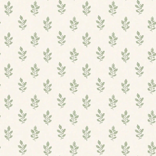 Boråstapeter Boråstapeter Wallpaper Little Oak Green – by Boråstapeter (10 metre roll)