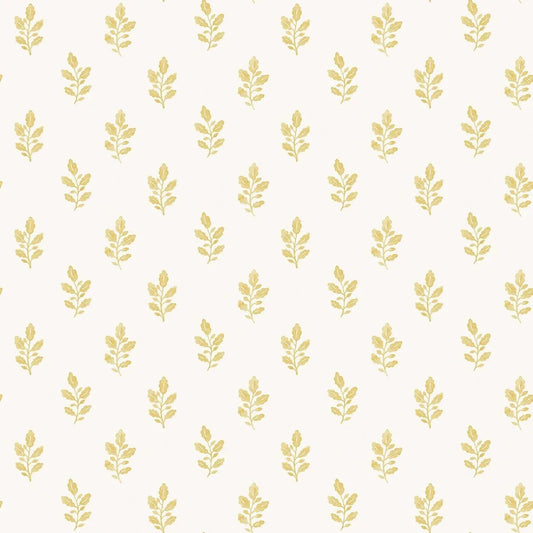 Boråstapeter Boråstapeter Wallpaper Little Oak Yellow – by Boråstapeter (10 metre roll)