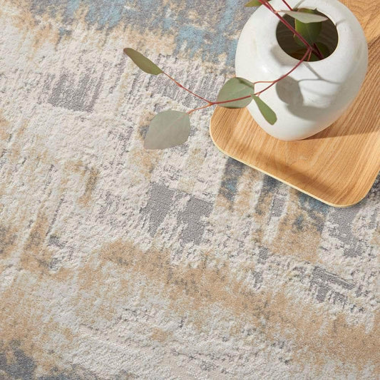 Calvin Klein (Nourison & Home) Designer Rugs Calvin Klein Enchanting series rug in Ivory Seaglass