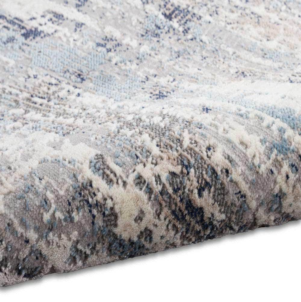 Calvin Klein (Nourison & Home) Designer Rugs Calvin Klein Infinity Rug Series in Ivory Grey Blue