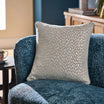 Clarke & Clarke Cushions LOXLEY VELVET CUSHION SILVER by Clarke & Clarke
