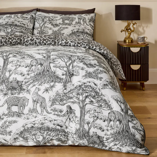 Clarke & Clarke Duvet Cover set KISUMU REVERSIBLE 100% COTTON DUVET COVER SET by Clarke & Clarke