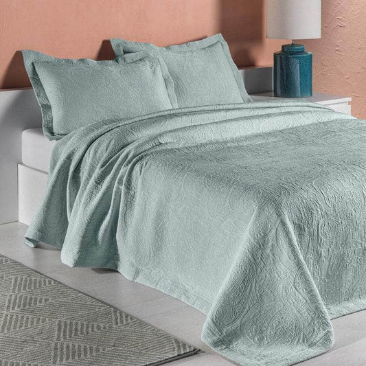 Design Port Bedspread Single Bedspread / Duck Egg Design Port Kashmir Bedspreads