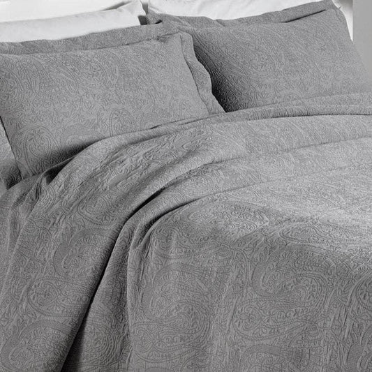 Design Port Bedspread Single Bedspread / Gray Design Port Kashmir Bedspreads