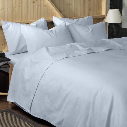 Design Port Interior Design Range Single Fitted sheet / Grey PREMIUM BRUSHED COTTON FITTED PLAIN SHEETS (3 colours to choose from) by Design Port