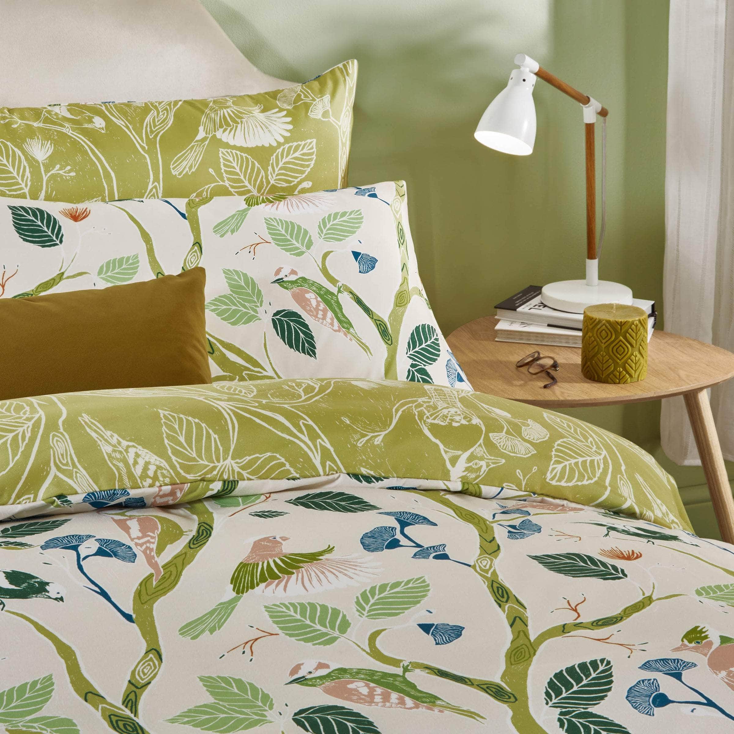 Duvet Day (Riva Home) Bedspread Duvet Day Woodlow Printed Soft Touch Duvet Cover Set Multi/Sage