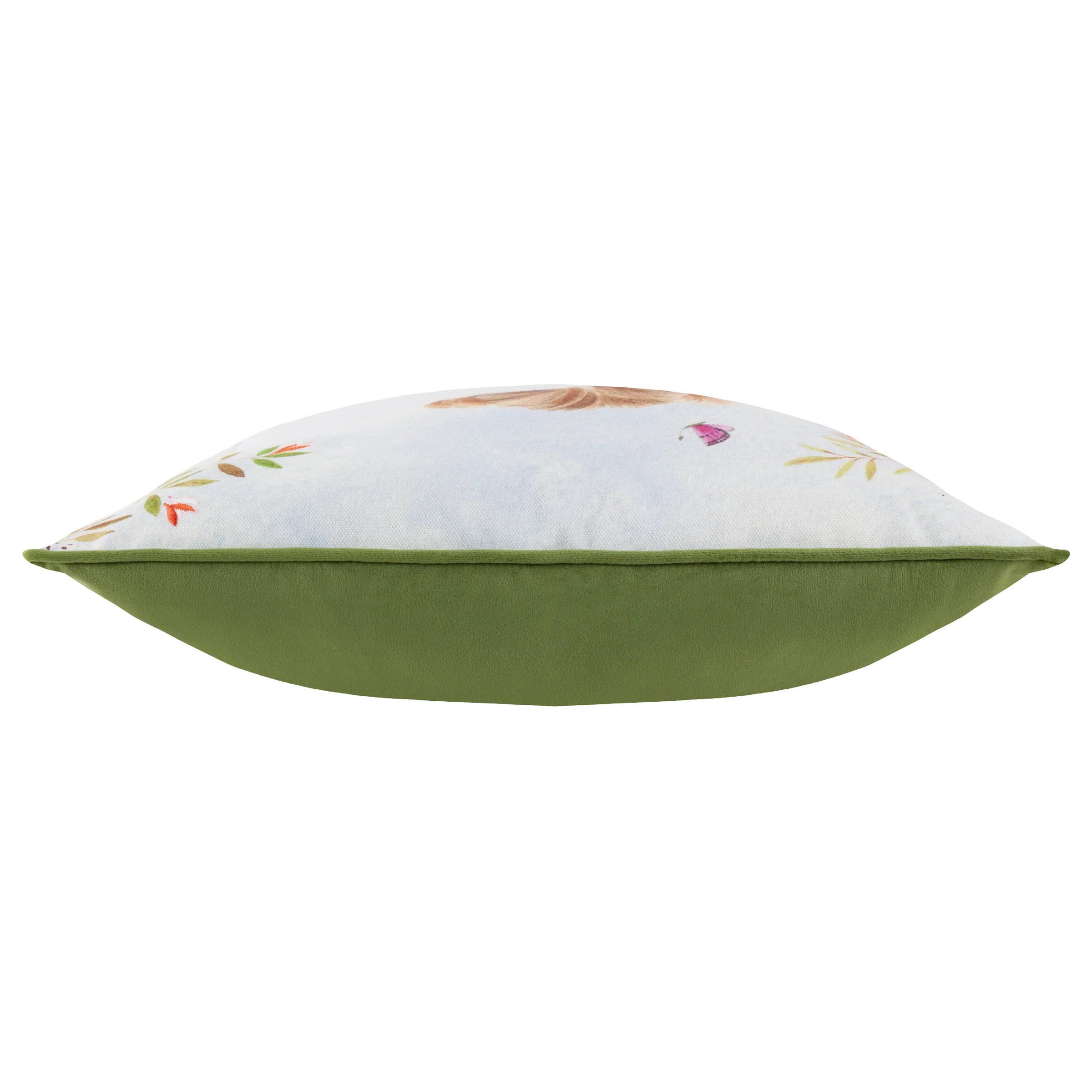 Evans Litchfield (Riva Home) Evans Lichfield Cushion DAISY HILL CHARLIE PRINTED CUSHION MULTI GREEN by Evans Lichfield