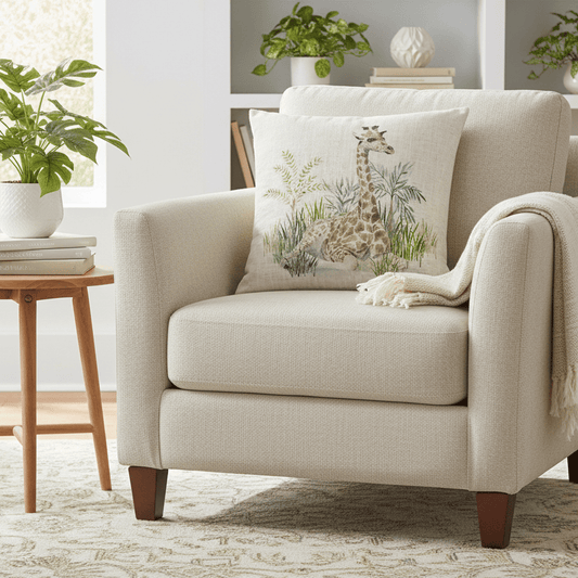 Evans Litchfield (Riva Home) Evans Lichfield Cushion KENYA GIRAFFE CUSHION by Evans Lichfield