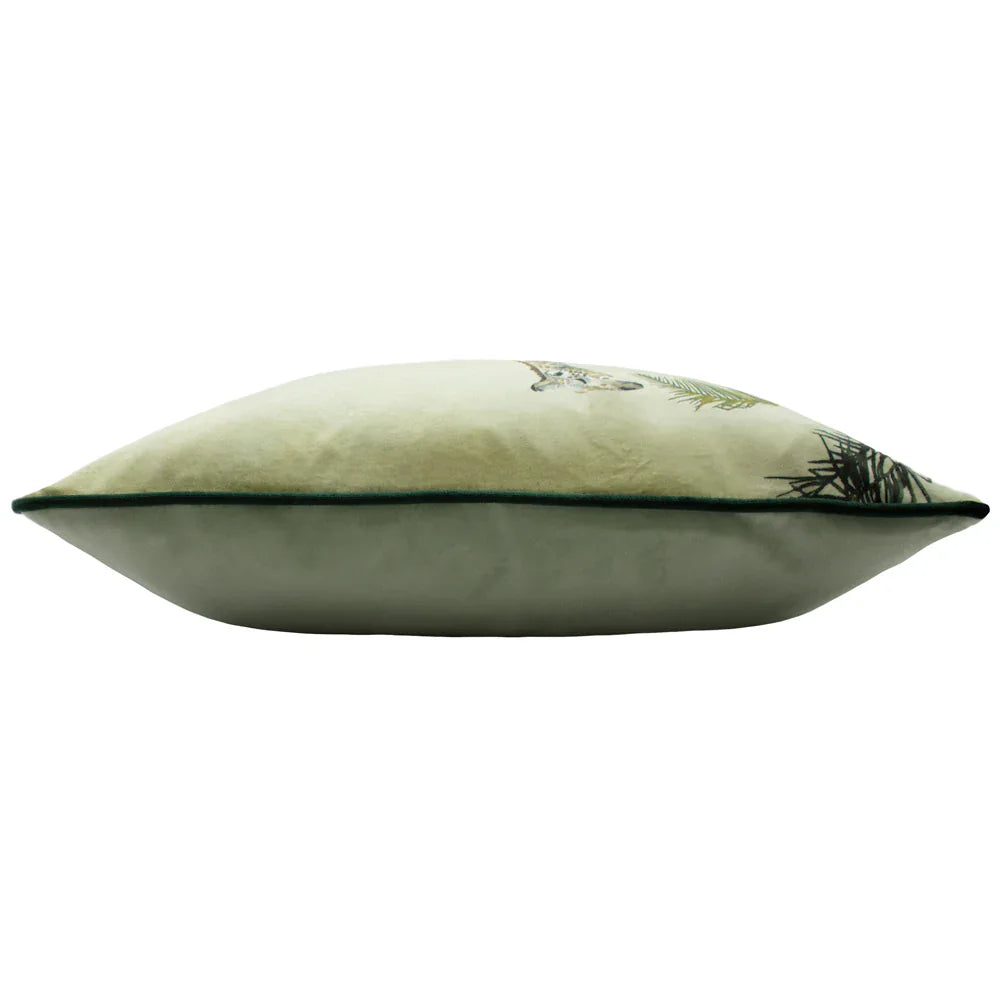 Evans Litchfield (Riva Home) Evans Lichfield Cushion MANYARA GIRAFFE SQUARE CUSHION GREEN by Evans Litchfield