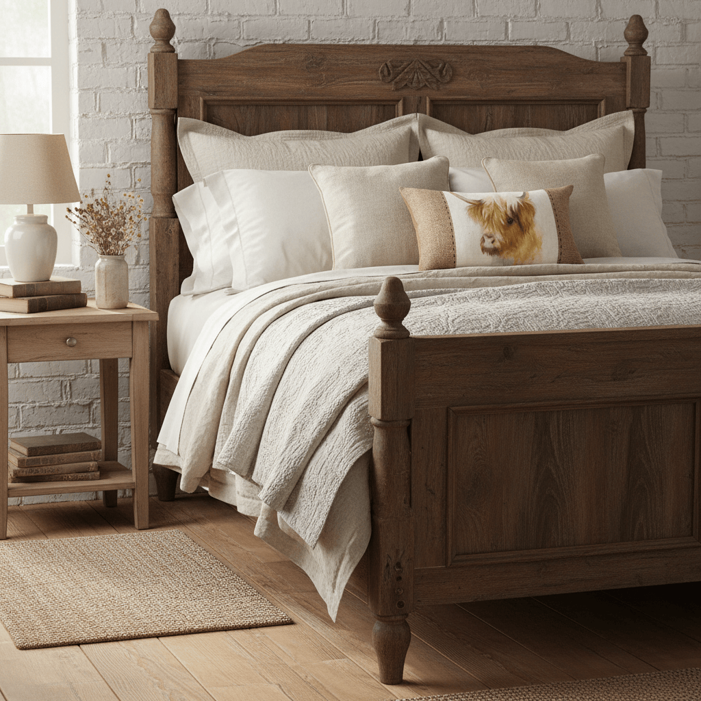 Evans Litchfield (Riva Home) Evans Lichfield Cushion Premium Hessian Cow Rectangle duck feather filled Cushion White by Evans Lichfield