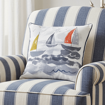 Evans Litchfield (Riva Home) Evans Lichfield Cushion Premium Nautical Cushion 43cm x 43cm in 3 designs by Evans Lichfield