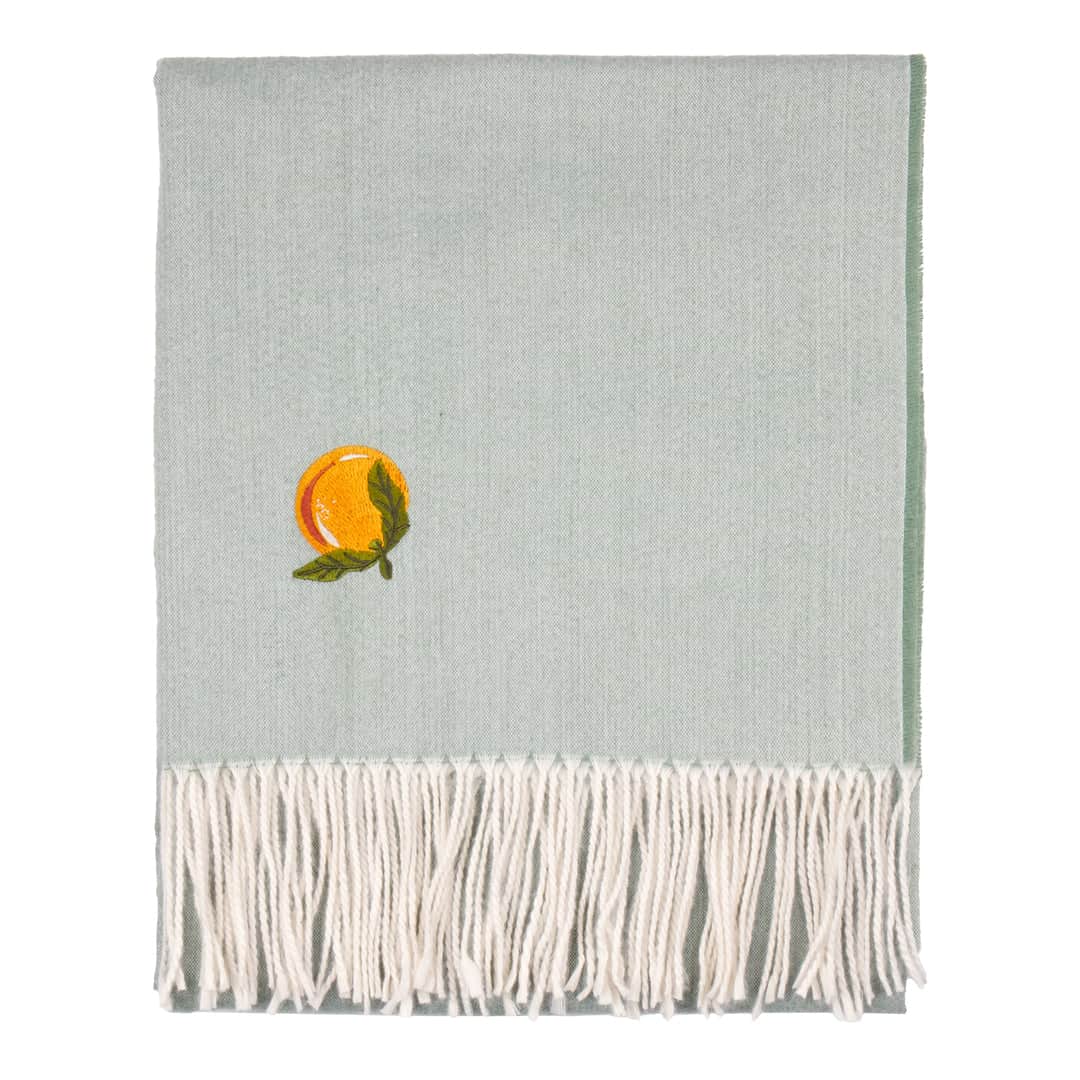 Furn (Riva Home) Bedspread/Throw FRUITS THROW ZESTY ORANGE by furn