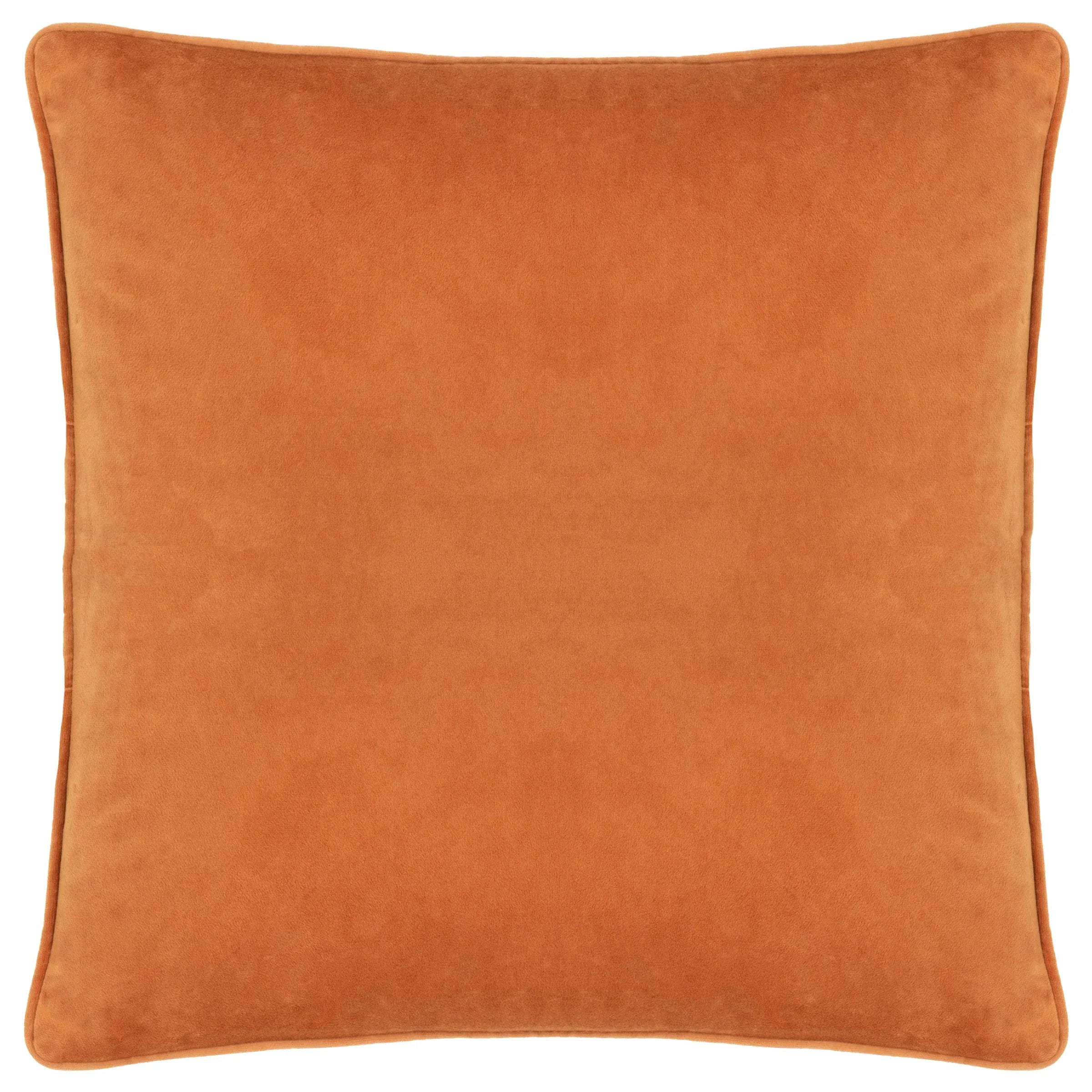 Furn (Riva Home) Christmas Decorations 🍪 Gretel Velvet Piped Cushion – Cloud Dust/Ginger by Furn