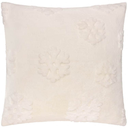 Furn (Riva Home) Christmas Decorations ❄️ Snowflakes Faux Fur Cushion – Snow White by Furn