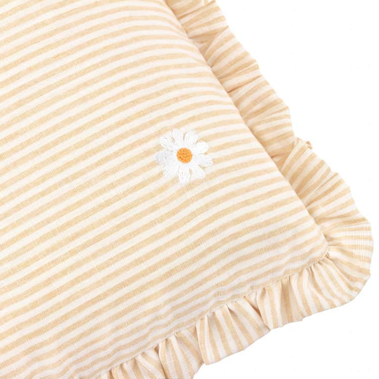 Furn (Riva Home) Cushions LES FLEURS EMBROIDERED RUFFLE CUSHION DAISIES by Furn
