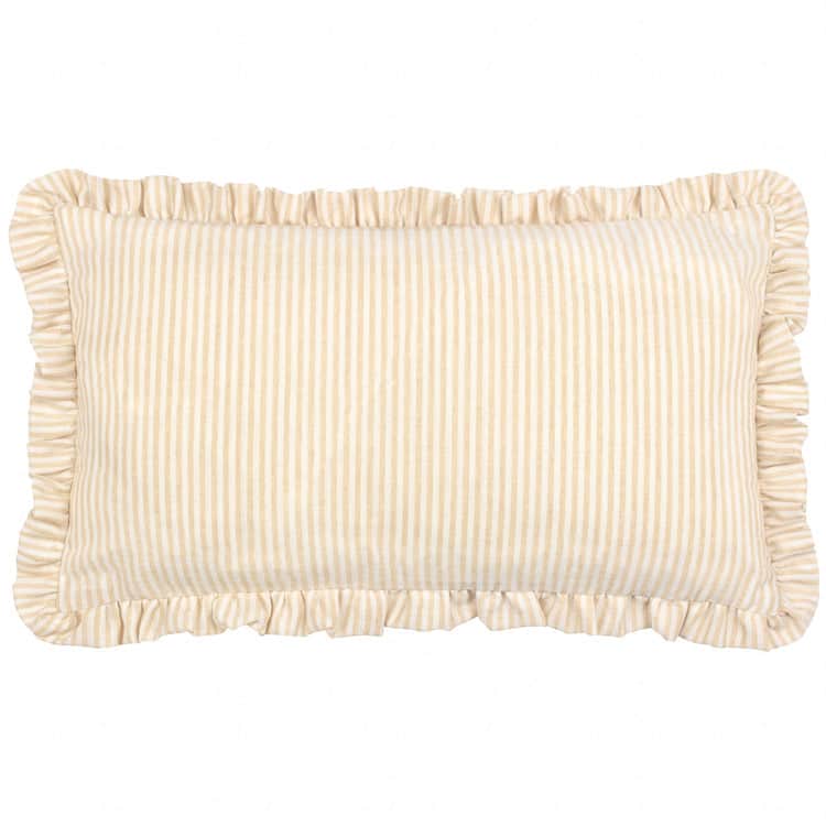 Furn (Riva Home) Cushions LES FLEURS EMBROIDERED RUFFLE CUSHION DAISIES by Furn