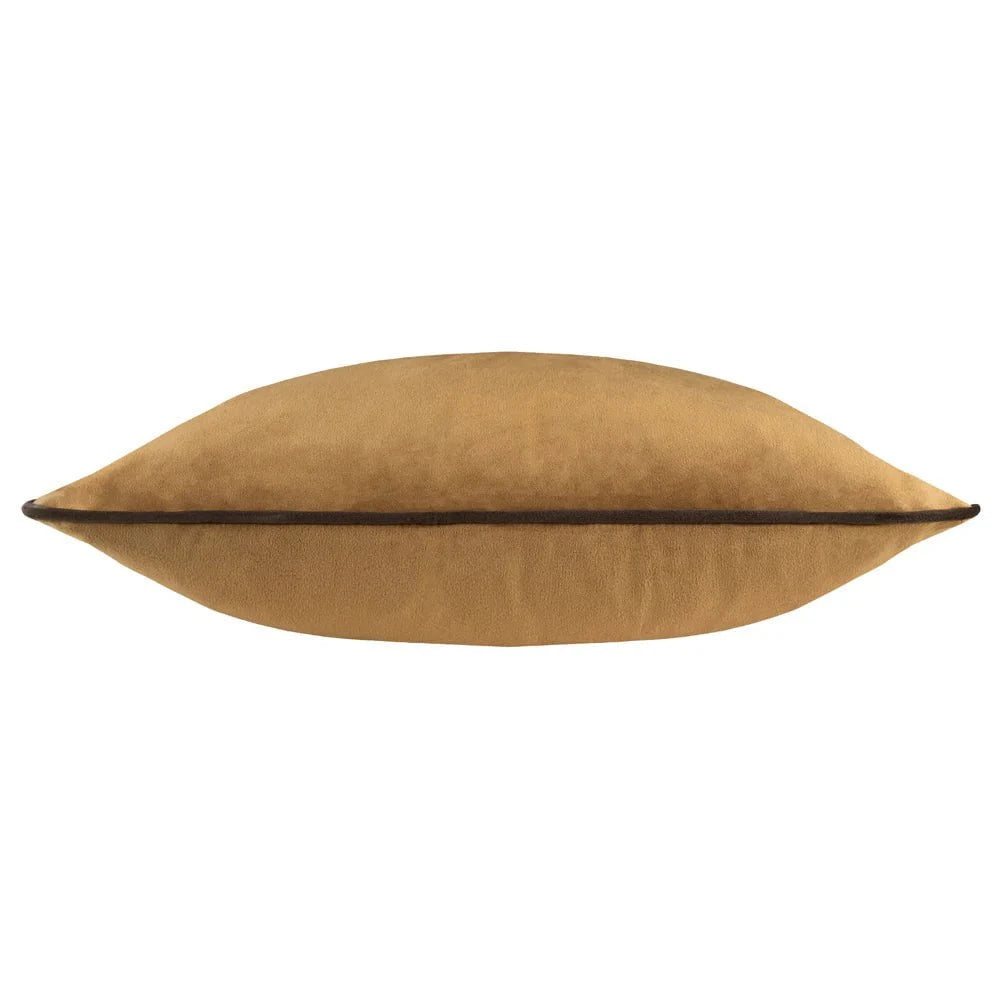 furn (Riva Home) Cushions Meridian Velvet Feather Filled Cushion Caramel/Chocolate by Furn