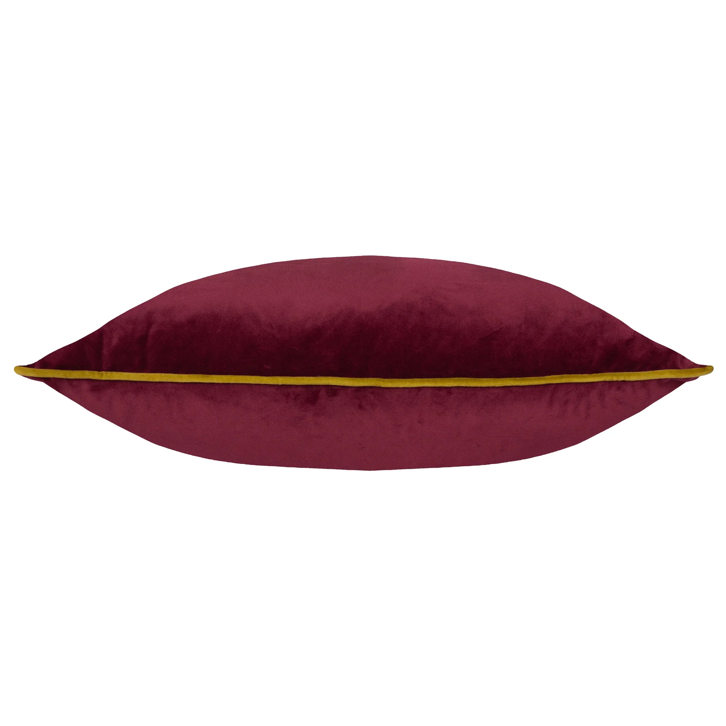 Furn (Riva Home) Cushions Meridian Velvet Feather Filled Cushion Maroon/Moss by Furn
