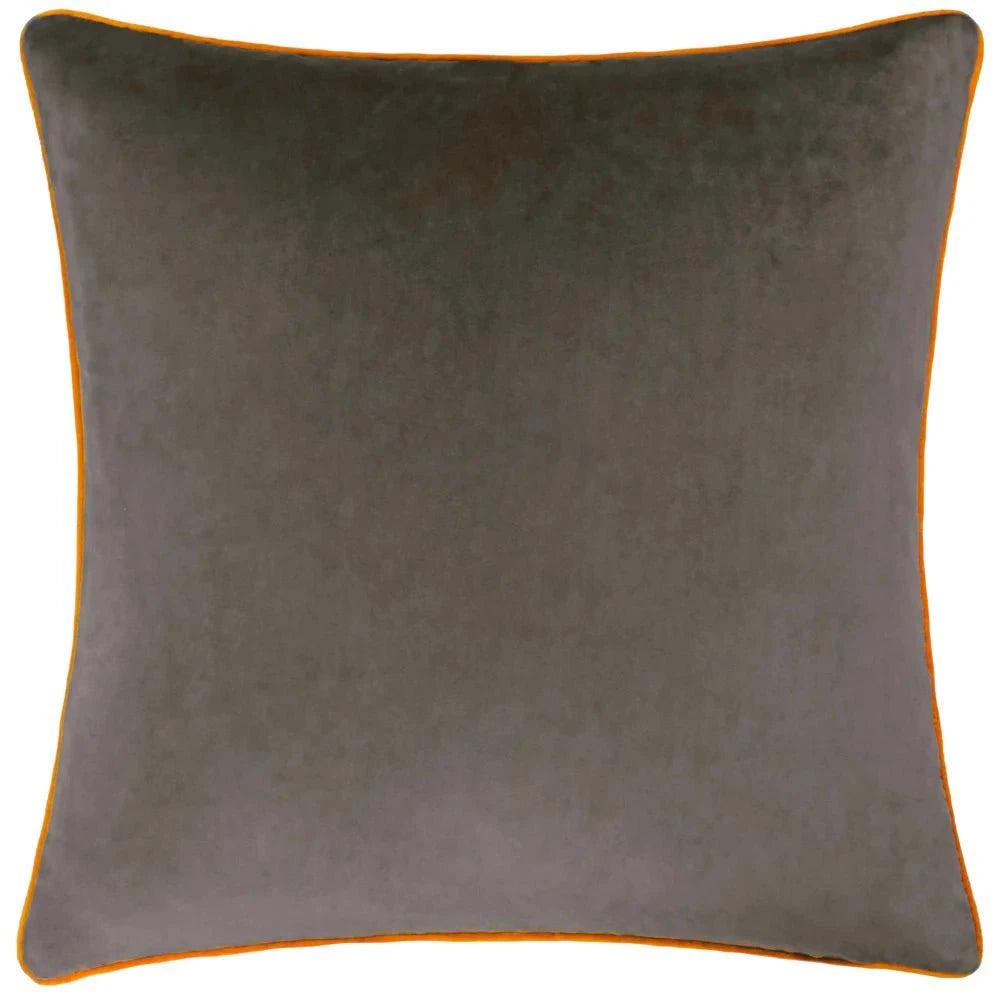 furn (Riva Home) Cushions Meridian Velvet Feather Filled Cushion Pumpkin/Mocha by Furn