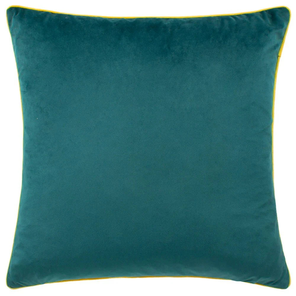 furn (Riva Home) Cushions Meridian Velvet Feather Filled Cushion Teal/Ceylon by Furn