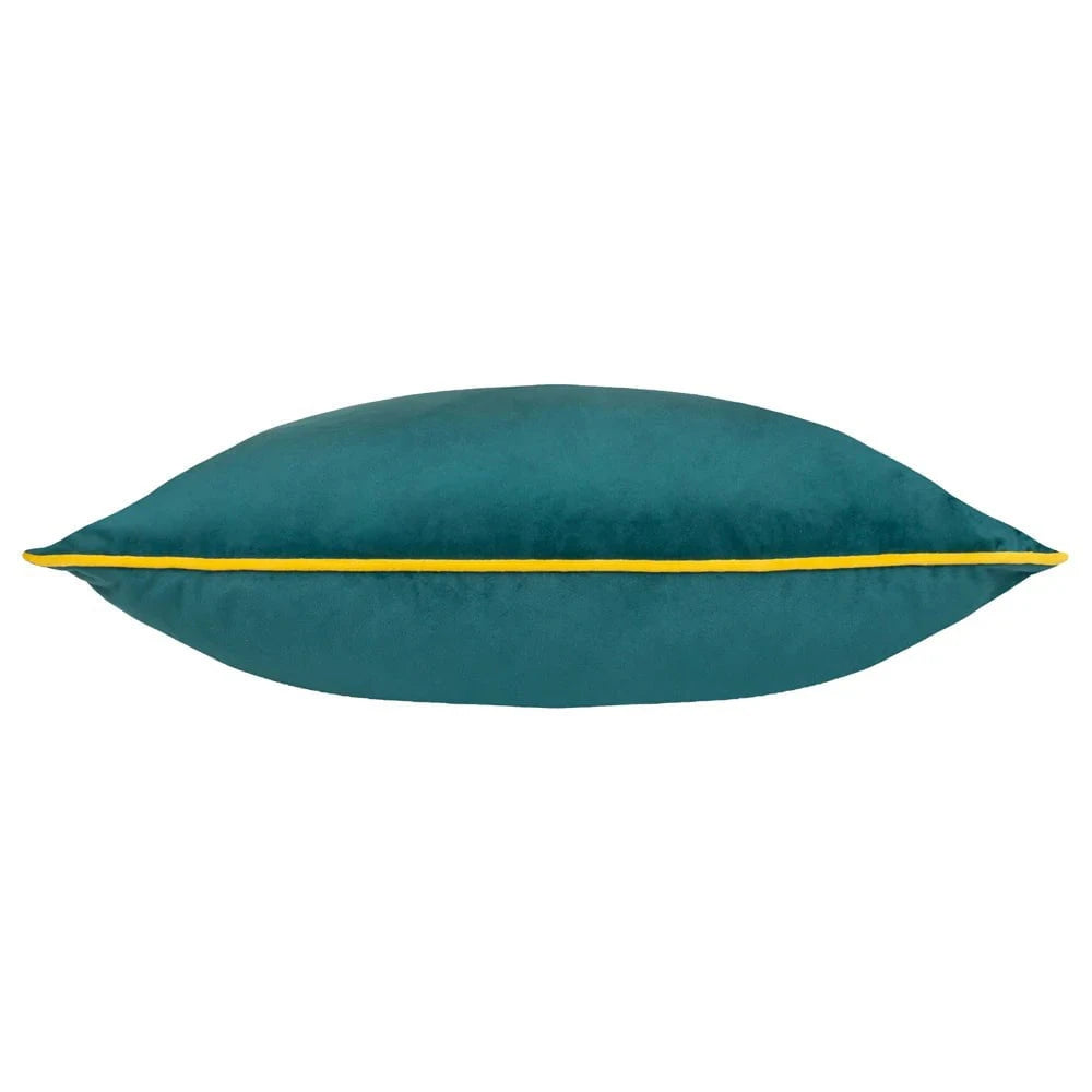 furn (Riva Home) Cushions Meridian Velvet Feather Filled Cushion Teal/Ceylon by Furn