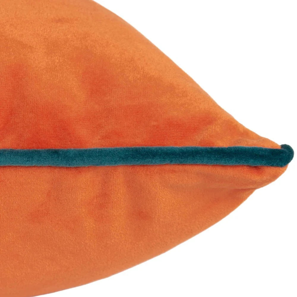 furn (Riva Home) Cushions Meridian Velvet Feather Filled Cushion Tiger/Teal by Furn