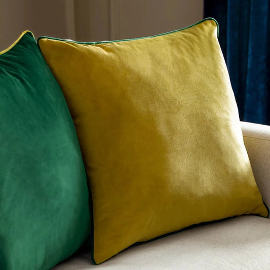 furn (Riva Home) Cushions Moss/Emerald / 45x45cm Meridian Velvet Feather Filled Cushion Emerald/Moss by Furn