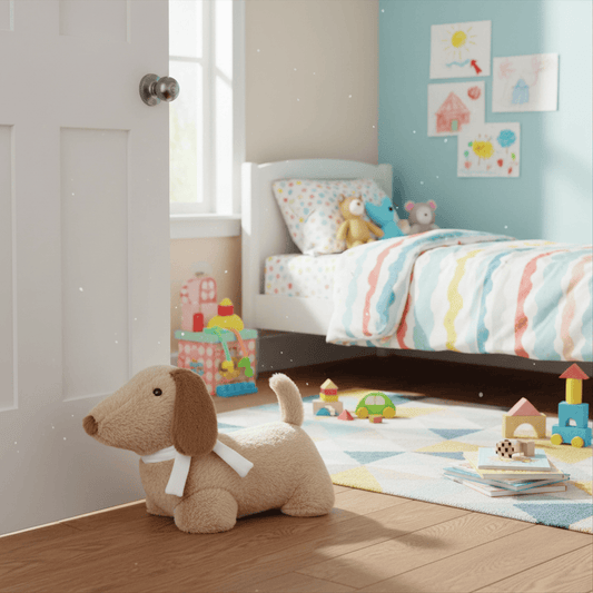 Furn (Riva Home) Door stop Samson Faux Fur Dog Door Stop Natural by Furn