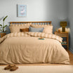 Furn (Riva Home) Duvet Cover set Caramel Latte / Single THE ULTIMATE STRIPE REVERSIBLE DUVET COVER SET by furn