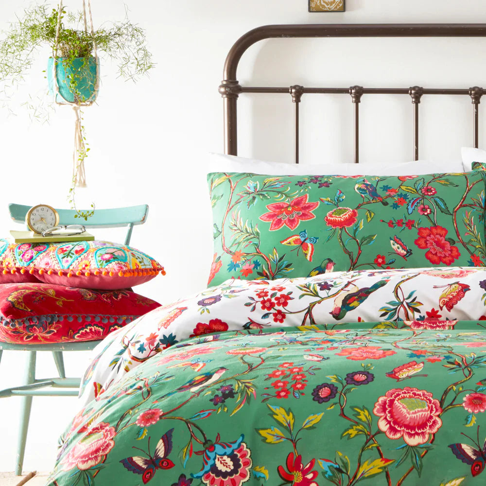 Furn (Riva Home) Duvet Cover set POMELO TROPICAL FLORAL DUVET COVER SET by furn