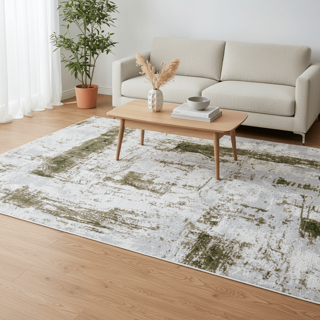 Geldof Rugs Rugs 15465A Cream / Green / 120cm x 170cm KILLARNEY RUG by Geldof Rugs