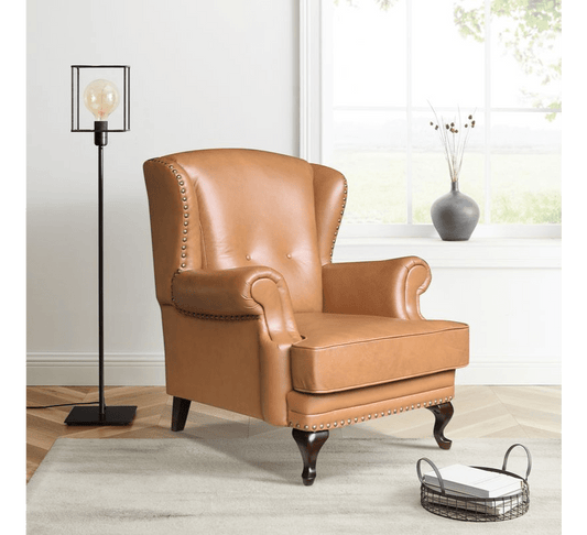 GIE Arm Chair IMPERIAL LEATHER WINGBACK ARMCHAIR