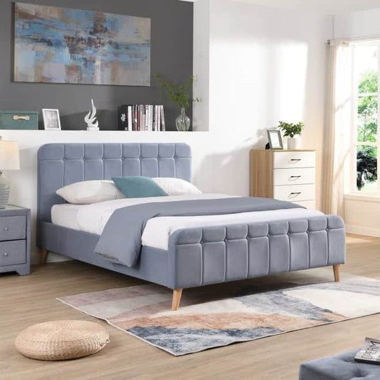 GIE Bed Base & Headboard ASHLEY SKY BLUE BED