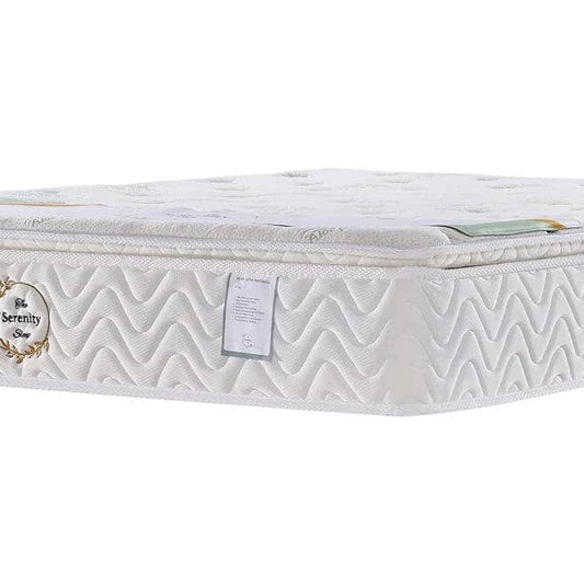 GIE Bed Complete ASHLEY SKY BLUE BED & G02 ALOE VERA MATTRESS BUNDLE