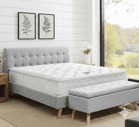 GIE Bed Complete ROSCOMMON BED, BLANKET BOX & ALOE VERA MATTRESS BUNDLE