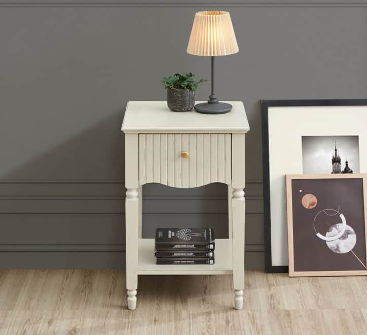 GIE Cabinet Cream RITZ LAMP TABLE OLIVE GREEN or NATURAL CREAM by GIE