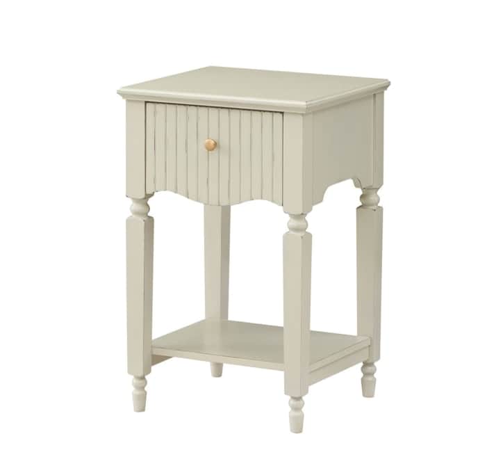 GIE Cabinet RITZ LAMP TABLE OLIVE GREEN or NATURAL CREAM by GIE