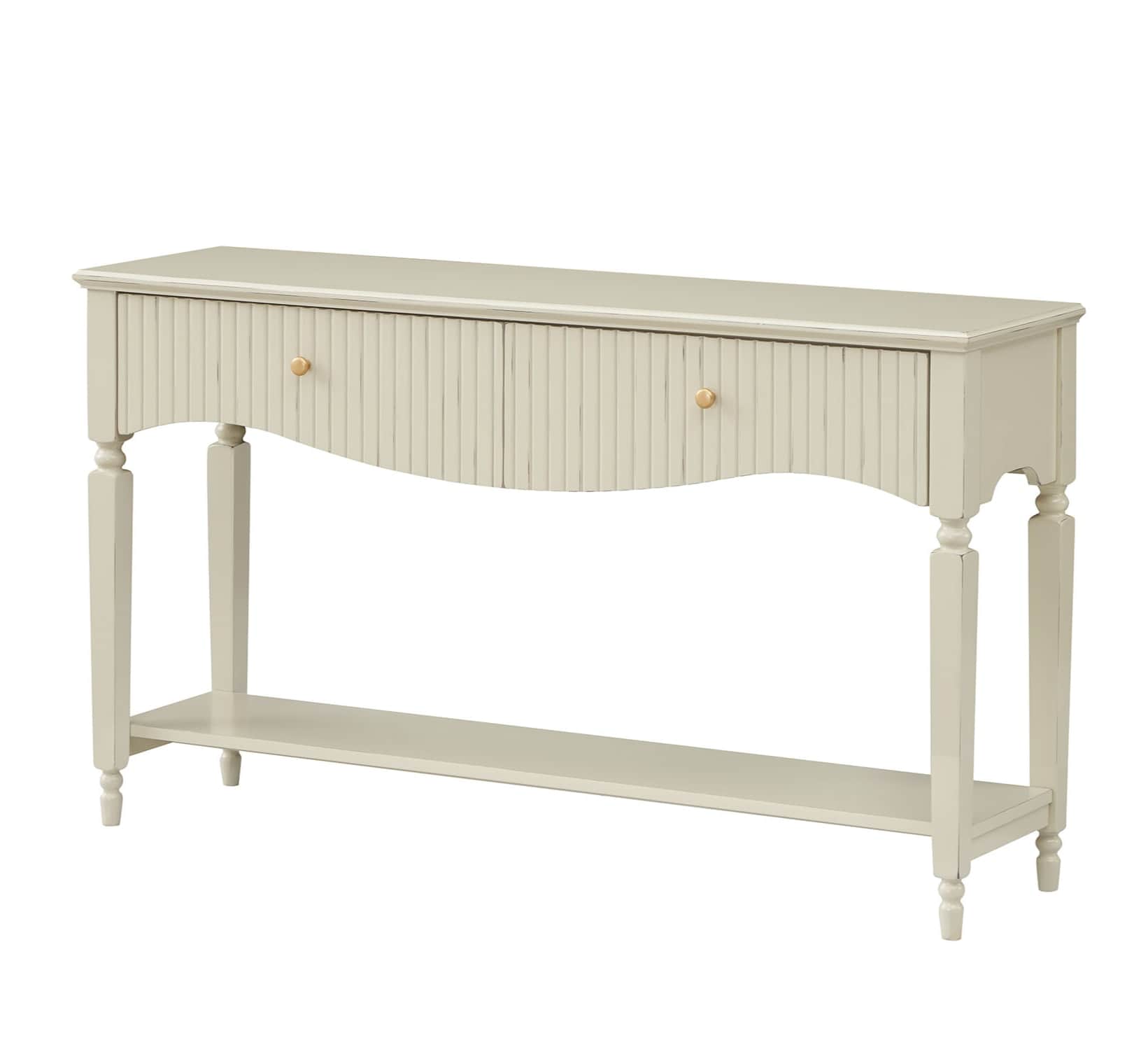 GIE Cabinet RITZ LARGE CONSOLE OLIVE GREEN or NATURAL CREAM by GIE